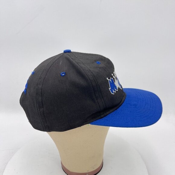 Orlando Magic NBA One Size Fits All Blue Black Canvas Snapback Cap Hat - Picture 4 of 7